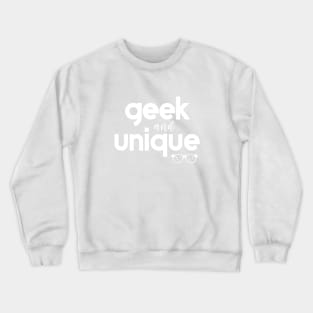 Geek and Unique Text with Nerdy Glasses - Green Crewneck Sweatshirt